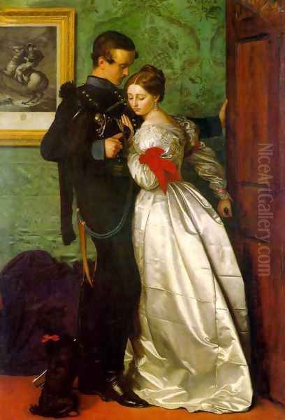 The Black Brunswicker Oil Painting by Sir John Everett Millais