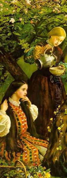 Apple Blossoms (Spring) - detail III Oil Painting by Sir John Everett Millais