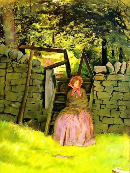 Waiting Oil Painting by Sir John Everett Millais