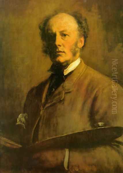 Self-Portrait Oil Painting by Sir John Everett Millais