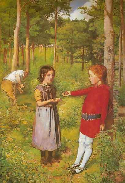 Woodman's Daughter Oil Painting by Sir John Everett Millais