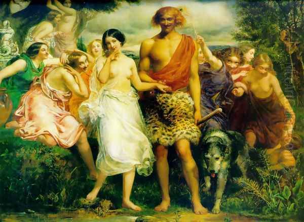 Cymon and Iphigenia 2 Oil Painting by Sir John Everett Millais