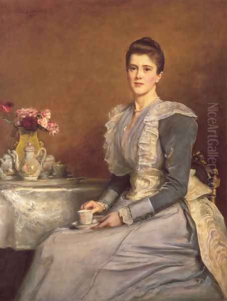 Mary Chamberlain Oil Painting by Sir John Everett Millais