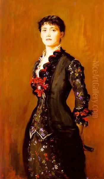 Louise Jopling Oil Painting by Sir John Everett Millais