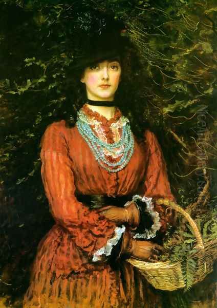 Miss Eveleen Tennant Oil Painting by Sir John Everett Millais