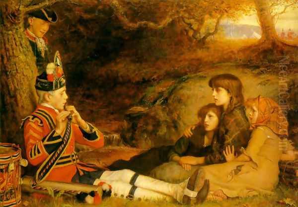 The Piper Oil Painting by Sir John Everett Millais