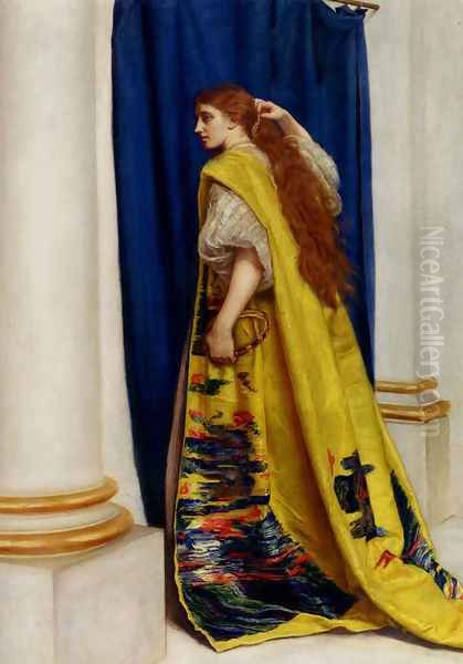 Esther Oil Painting by Sir John Everett Millais