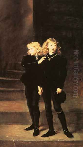 Princes Oil Painting by Sir John Everett Millais