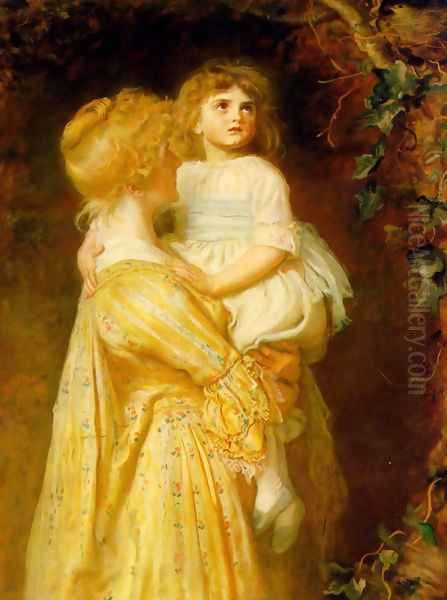 The Nest Oil Painting by Sir John Everett Millais