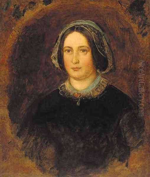 Portrait of Mrs William Evamy Oil Painting by Sir John Everett Millais