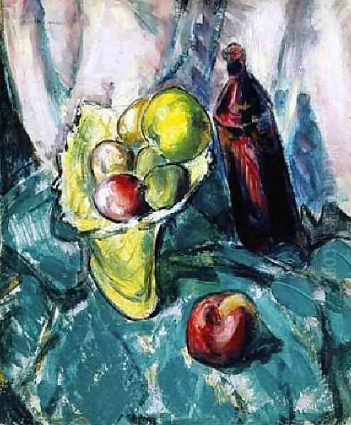 Still Life With Compote Oil Painting by Alfred Henry Maurer