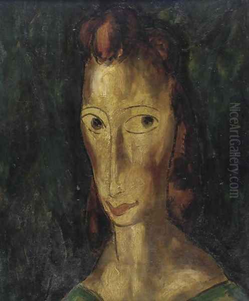 Head Oil Painting by Alfred Henry Maurer