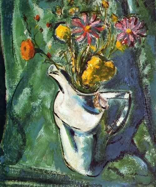 Floral Still Life 1912 Oil Painting by Alfred Henry Maurer