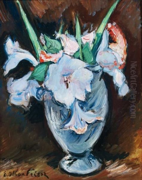 Friesz Vase De Fleurs Oil Painting by Emile-Othon Friesz