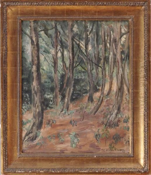 Landscape With Trees Oil Painting by Emile-Othon Friesz