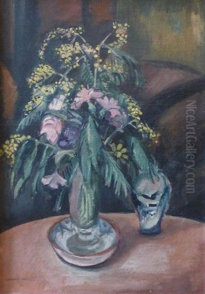 Bouquet De Fleurs Oil Painting by Emile-Othon Friesz