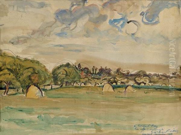 Paysage Oil Painting by Emile-Othon Friesz