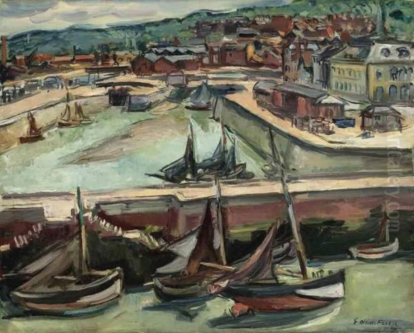 Le Port Oil Painting by Emile-Othon Friesz