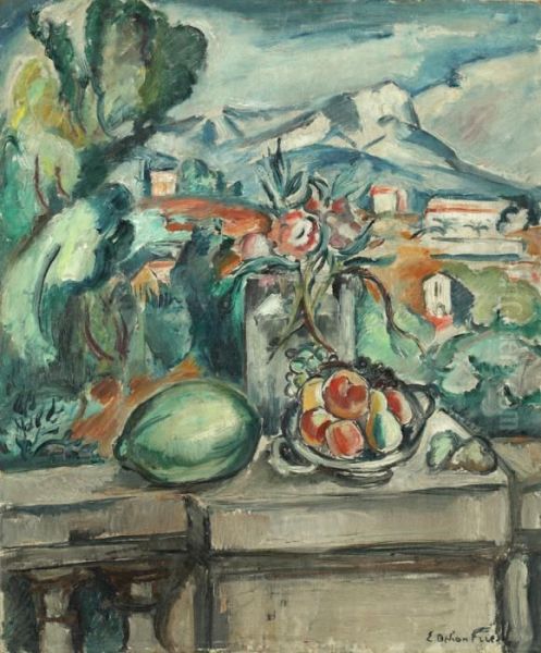 Nature Morte A La Balustrade Oil Painting by Emile-Othon Friesz