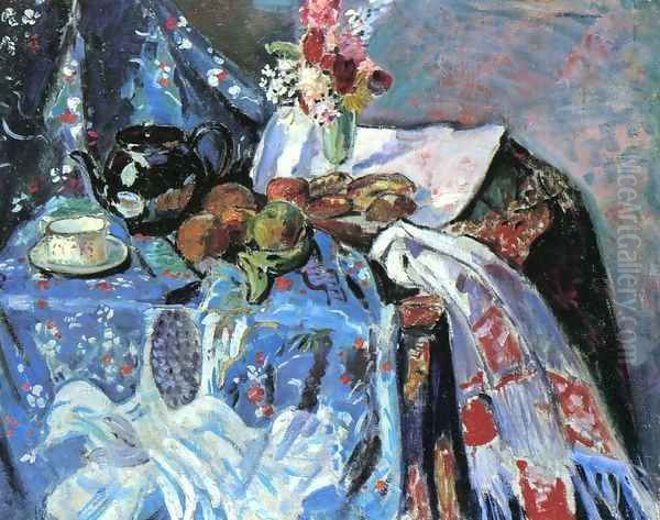 Still LIfe Date unknown Oil Painting by Alfred Henry Maurer