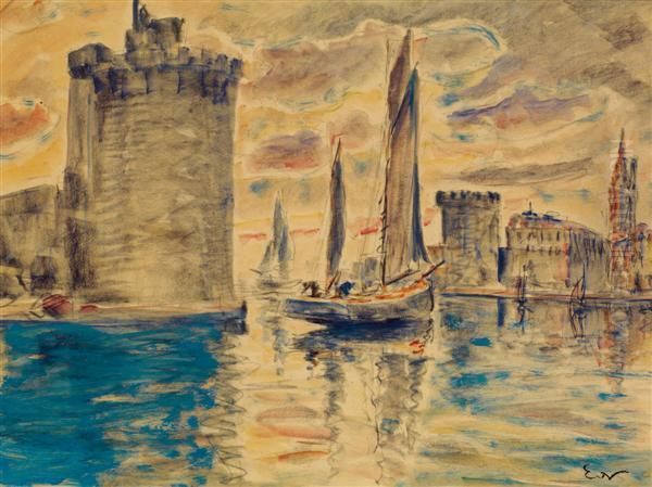 La Rochelle Oil Painting by Emile-Othon Friesz