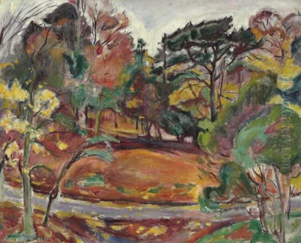 Automne A Honfleur, La Cate De Grace Oil Painting by Emile-Othon Friesz