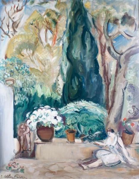 Femme Dans Le Jardin Oil Painting by Emile-Othon Friesz