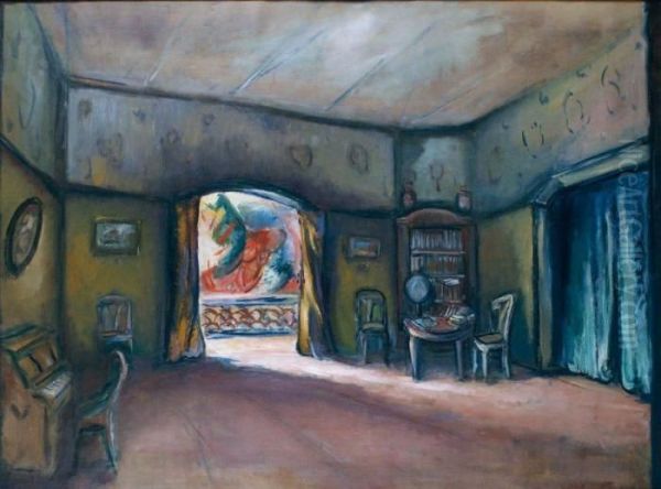 Scene D'interieur Oil Painting by Emile-Othon Friesz