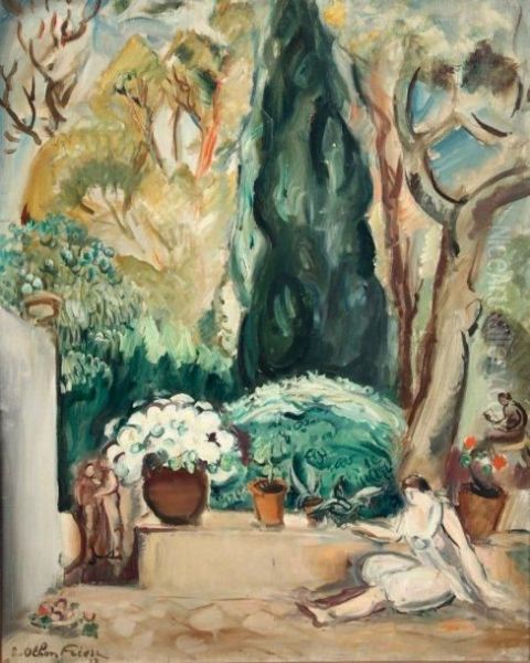 Jardin Oil Painting by Emile-Othon Friesz