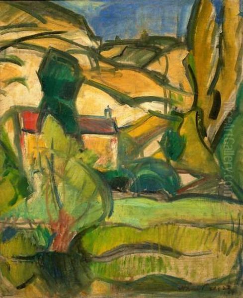 Le Pas De La Colle A Cassis Oil Painting by Emile-Othon Friesz