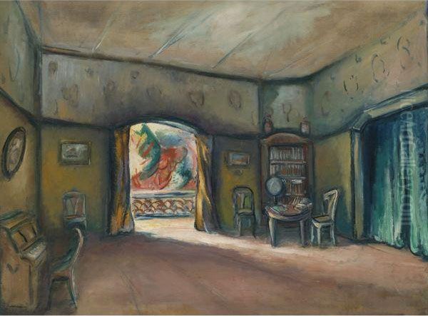 Interieur Oil Painting by Emile-Othon Friesz