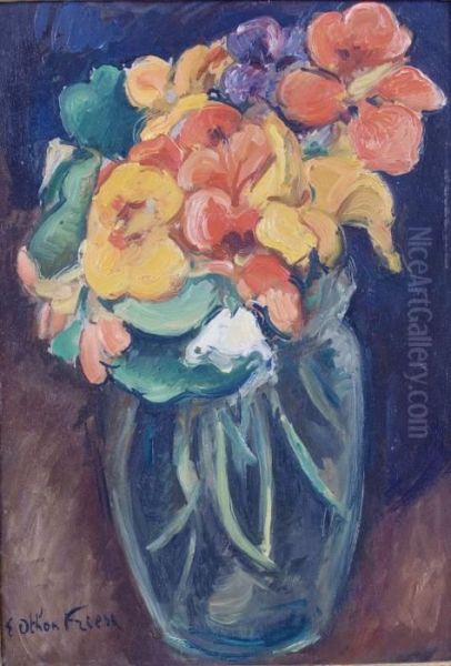 Vase Danemones Oil Painting by Emile-Othon Friesz