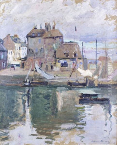 Le Port De Honfleur Oil Painting by Emile-Othon Friesz