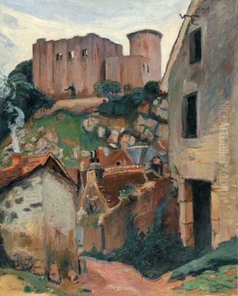 Falaise, Le Chateau Fort Oil Painting by Emile-Othon Friesz