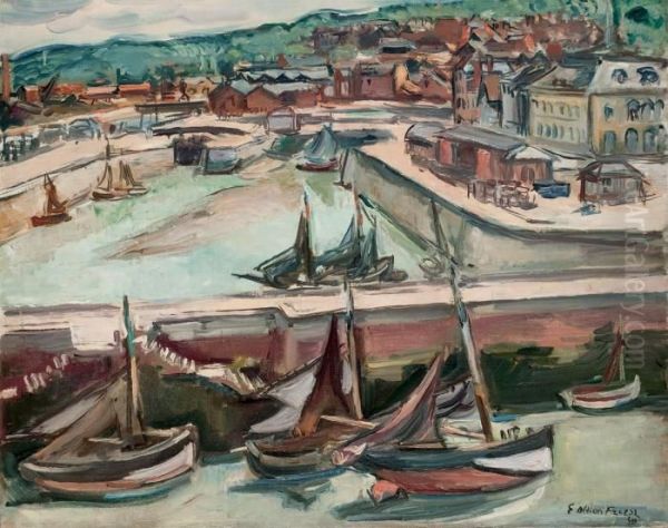 Le Port Oil Painting by Emile-Othon Friesz