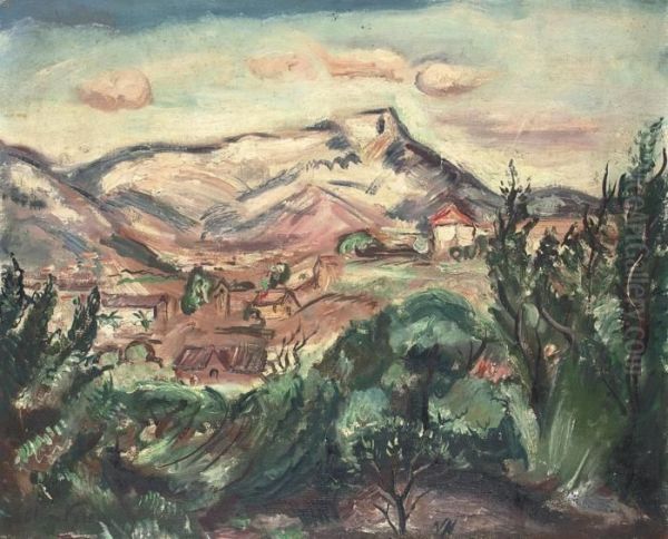 Le Mont Coudon, Var Oil Painting by Emile-Othon Friesz