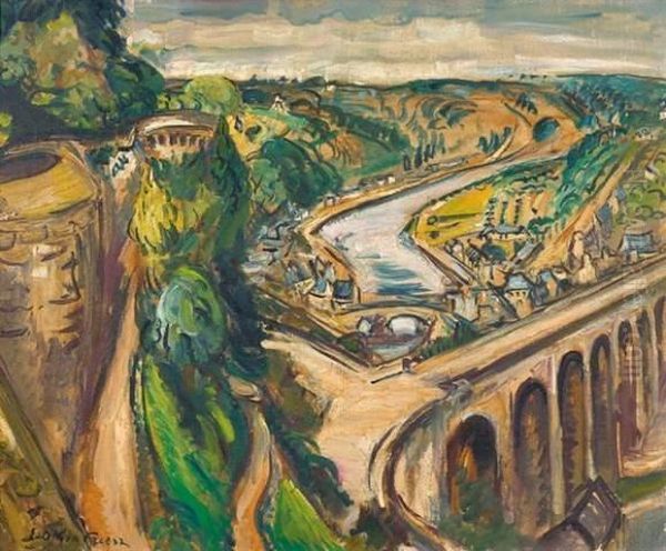 La Rance A Dinan Oil Painting by Emile-Othon Friesz