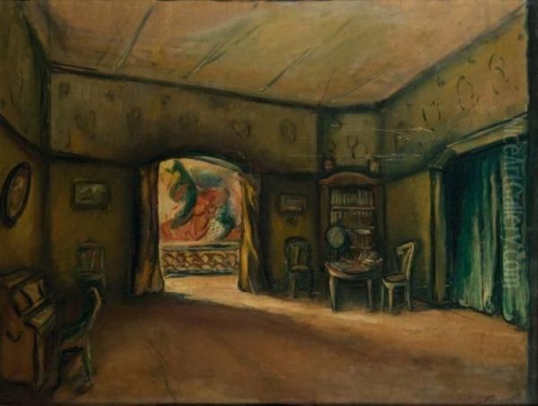 Interieur Oil Painting by Emile-Othon Friesz