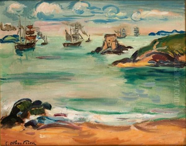 La Baie De Saint-malo Oil Painting by Emile-Othon Friesz