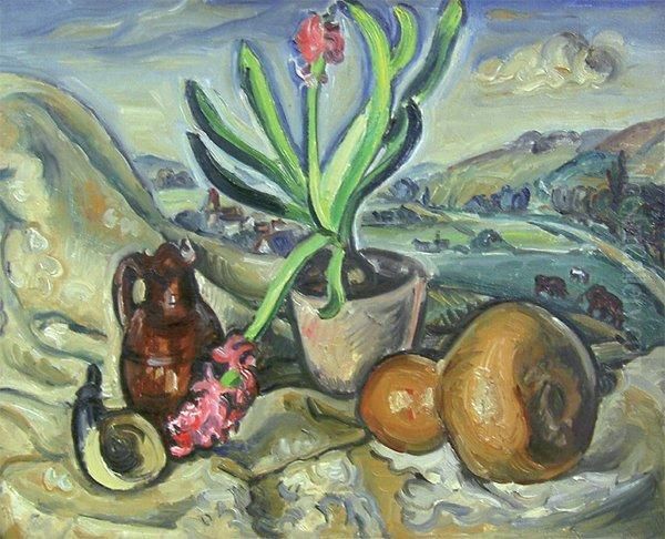 Nature Morte Dans Un Paysage Oil Painting by Emile-Othon Friesz