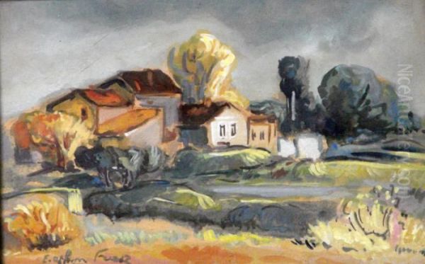 Paysage Proveneal Oil Painting by Emile-Othon Friesz