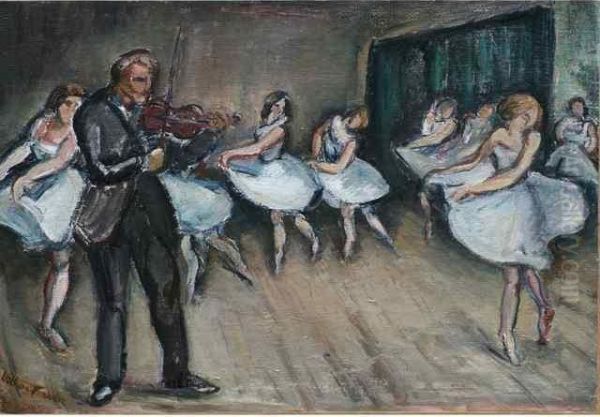 L'ecole De Danse Au Chatelet Oil Painting by Emile-Othon Friesz