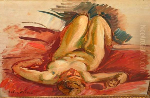 Femme Nue Allongee Oil Painting by Emile-Othon Friesz