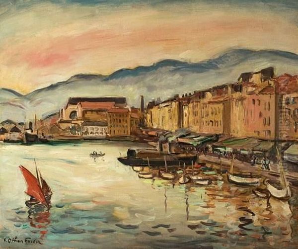 Le Port De Toulon. Oil Painting by Emile-Othon Friesz