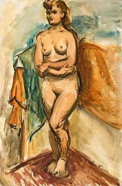 Nu Debout. Oil Painting by Emile-Othon Friesz