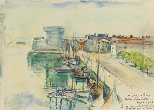 La Rochelle Oil Painting by Emile-Othon Friesz