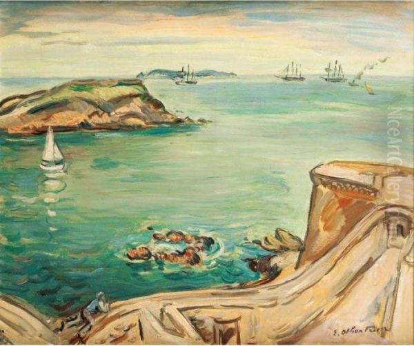 Paysage A Saint-malo Oil Painting by Emile-Othon Friesz