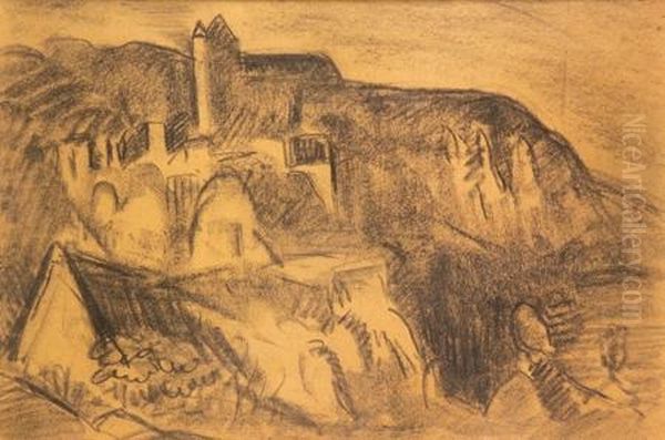 Vue De Village by Emile-Othon Friesz