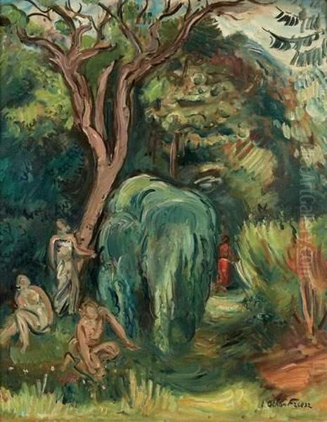  Femmes Dans Un Paysage, 1941  Oil Painting by Emile-Othon Friesz