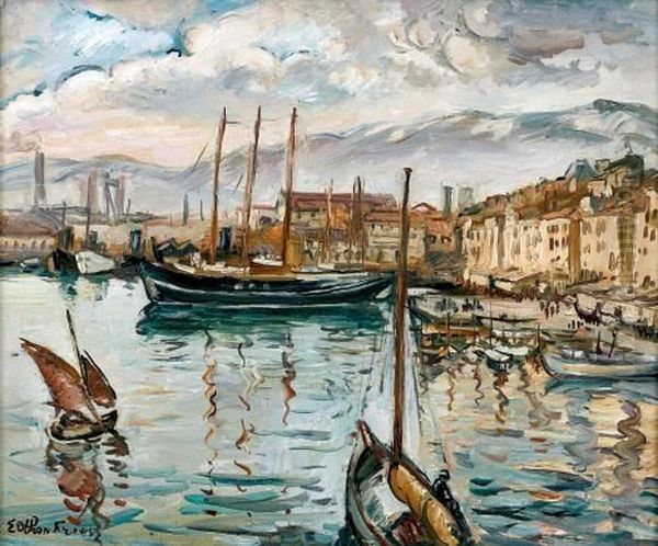 Le Port Oil Painting by Emile-Othon Friesz